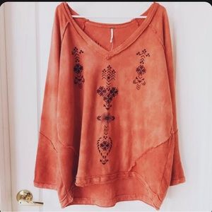 Free people tie dye sweatshirt